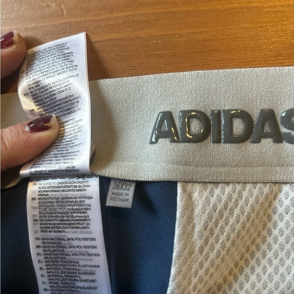 Adidas Golf Pants Blue Performance Lightweight 36X32
